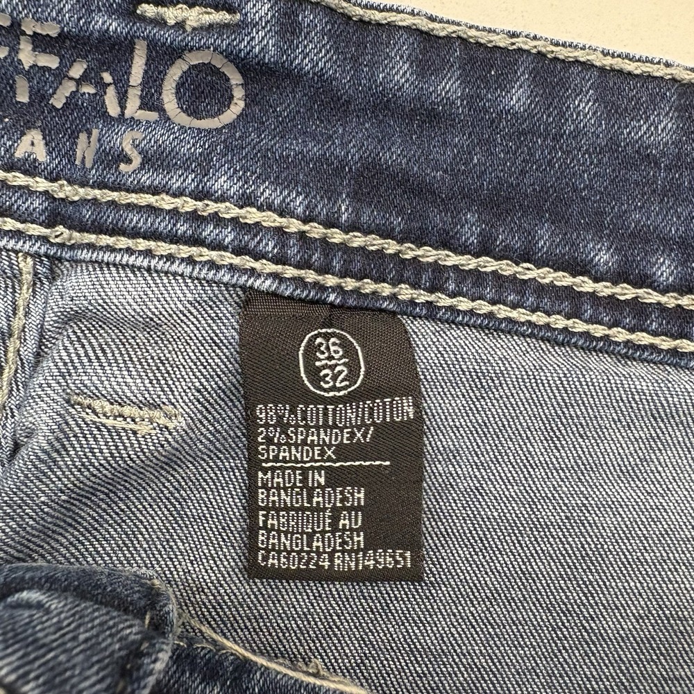 Buffalo David Bitton Mens Evan-x Slim Straight Stretch Jeans Size W36 L32 - Picture 9 of 10
